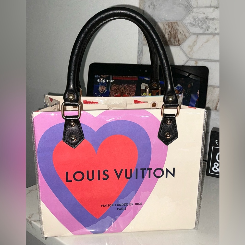 Louis Vuitton Paper Shopping Bag with PVC Protector